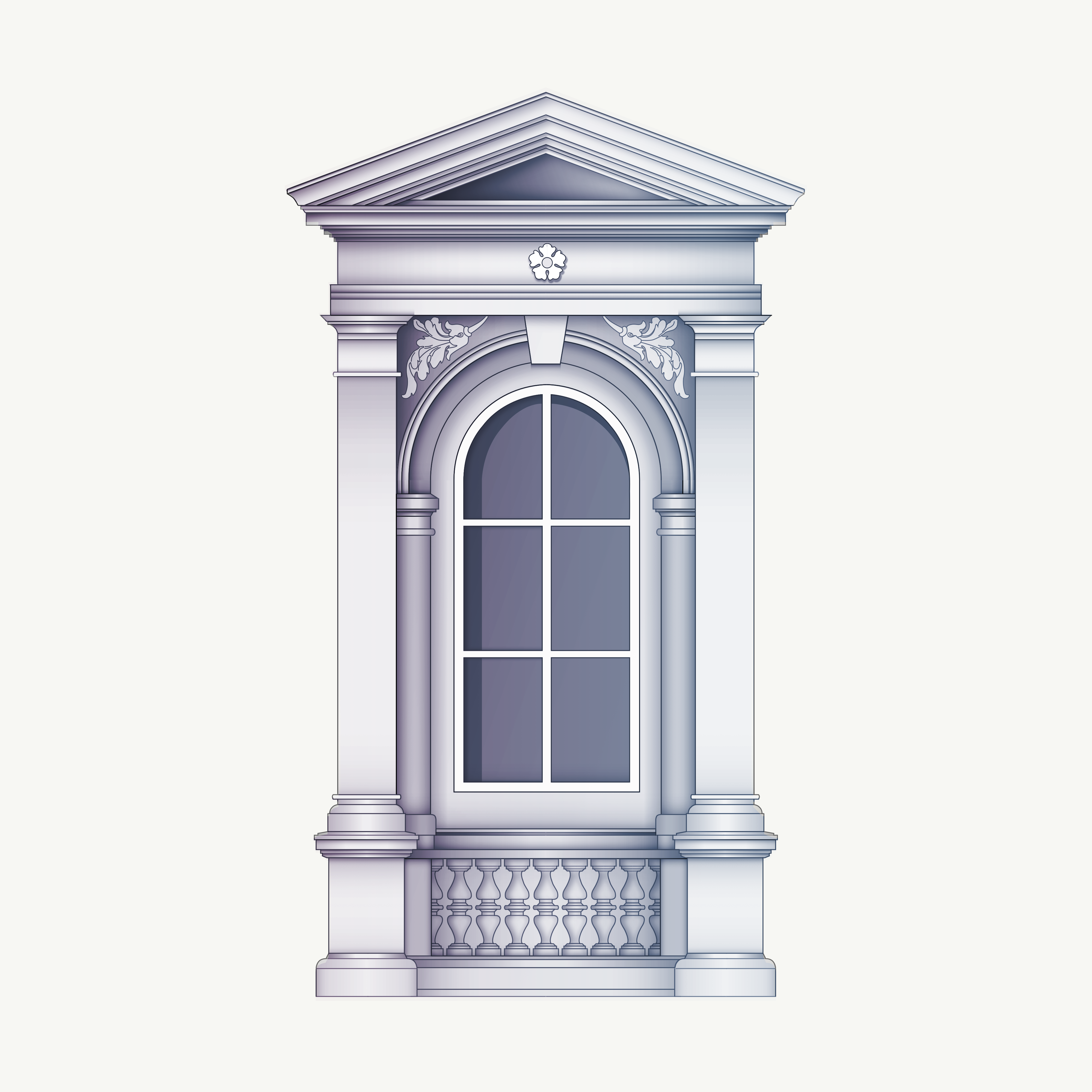 Palladian Arched Window Surround